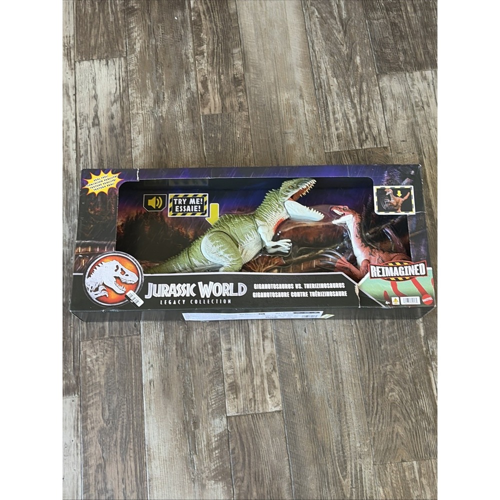 Jurassic World Legacy Collection Reimagined Giganotosaurus vs. Therizinosaurus